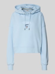Bluza z kapturem o kroju relaxed fit z wyhaftowanym logo, model „Baker” od GUESS Jeans - 1