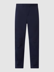 Spodnie sportowe o kroju slim tapered fit z elastycznym pasem model ‘Fave’ od Selected Homme Niebieski - 21