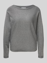 Gebreide pullover van viscosemix met boothals van comma - 19