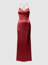 Abendkleid mit gelegten Falten von Laona Rot - 46