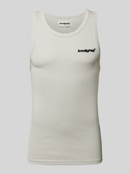 Tanktop mit Label-Stitching von Low Lights Studios Grau - 4