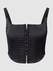 Korte top met haakjessluiting van Gina Tricot Zwart - 7