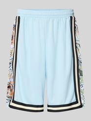 Shorts van mesh met contraststrepen van COLUCCI - 5