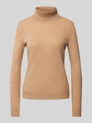 Rollkragenpullover mit gerippten Abschlüssen von Christian Berg Woman Braun - 5