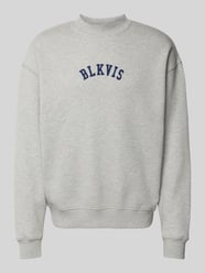 Sweatshirt mit gerippten Abschlüssen von BLKVIS Grau - 3