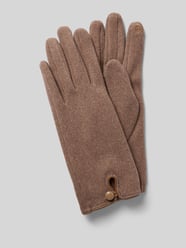 Handschuhe mit Knopfverschluss von EEM Braun - 13