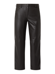 Slim Fit Culotte in Leder-Optik Modell 'Jolie' von Toni Dress Braun - 46