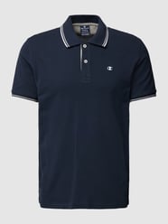 Poloshirt mit kurzer Knopfleiste von CHAMPION Blau - 24