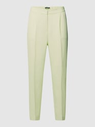 Spodnie materiałowe ze wzorem w paski model ‘ORA’ od Pennyblack Zielony - 39