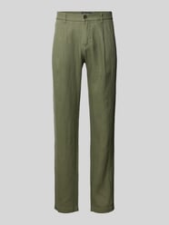 Tapered linnen broek met bandplooi, model 'OSBY JOGGER' van Marc O'Polo - 23