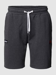 Sweatshorts mit Label-Patches von Ellesse Grau / Schwarz - 30