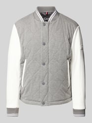 Collegejack met labeldetail van HECHTER PARIS Grijs / zwart - 29