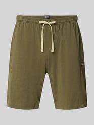 regular fit sweatshorts van katoenmix model 'MIX&MATCH' van BOSS - 40