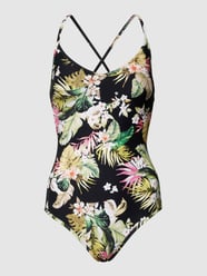 Badpak met all-over bloemenmotief van Rip Curl Grijs / zwart - 12