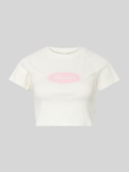 T-shirt o krótkim kroju z nadrukiem z logo od ANOTHER COTTON LAB - 15
