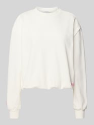 Sweatshirt mit gerippten Abschlüssen Modell 'Zuri' von OH APRIL - 14