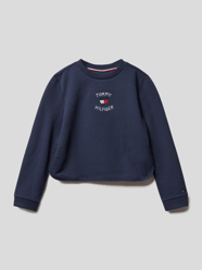 Sweatshirt mit Label-Stitching von Tommy Hilfiger Kids Blau / Türkis - 39