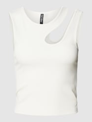 Top met cut-out, model 'KATE' van Pieces Wit - 42