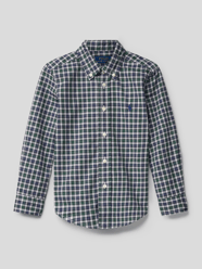 Koszula z wyhaftowanym logo od Polo Ralph Lauren Kids Niebieski - 46