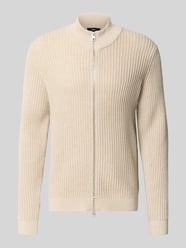 Strickjacke mit Reißverschluss Modell 'FABIAN' von Cinque Beige - 36