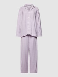 Pyjama met streepmotief van Lauren Ralph Lauren Wit - 30