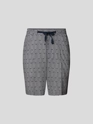 Shorts mit grafischem Allover-Muster von Officine Générale Weiß - 12