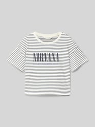 T-Shirt mit Label-Print von MANGO - 10