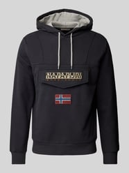 Hoodie mit Label-Patch Modell 'BURGEE' von Napapijri Schwarz - 25