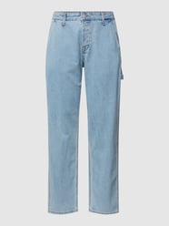 Jeans mit seitlichen Eingrifftaschen Modell 'EDDIE' von Jack & Jones Blau / Türkis - 17