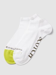 Sneakersocken mit Label-Detail im 2er-Pack von Scotch & Soda Weiß - 13
