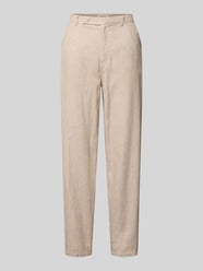 Linnen broek met Franse steekzakken model 'lavasi' van FREE/QUENT Beige - 41