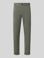 Slim Fit Stoffhose mit umgeschlagenen Hosenbeinen von Lindbergh - 1
