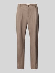 Regular Fit Stoffhose mit Bundfalten Modell 'Pierce' von Casual Friday Braun - 29