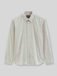 Regular Fit Freizeithemd aus Baumwolle mit Cordstruktur von Marc O'Polo Beige - 1