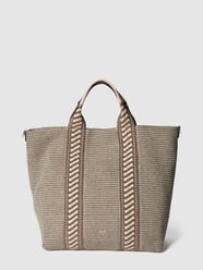 Torba shopper z odpinanym paskiem na ramię model ‘Kaia’ od Abro Beżowy - 37