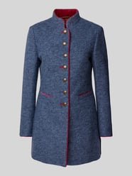 Longblazer mit Stehkragen von WHITE LABEL Blau - 5