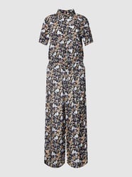 Jumpsuit met all-over print, model 'Gilla' van Kaffe Grijs / zwart - 28