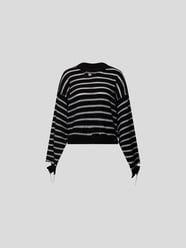 Pullover im Destroyed-Look von MM6 Maison Margiela Schwarz - 42