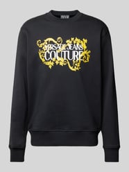 Sweatshirt mit Label-Print von Versace Jeans Couture Schwarz - 5