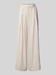 Wide Leg Bundfaltenhose mit Bindegürtel von P&C* curated by Anna Schürrle Beige - 3
