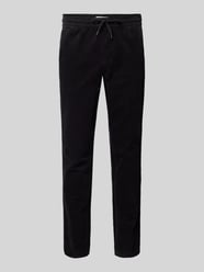 Tapered fit corduroy broek met elastische band, model 'LINUS' van Only & Sons - 15