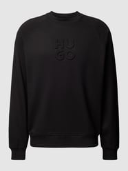 Sweatshirt met labelstitching, model 'Dumbkin' van HUGO Zwart - 37