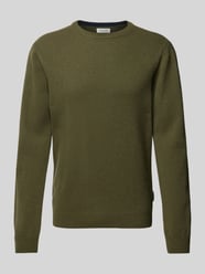 Gebreide pullover met structuurmotief, model 'Karl' van Casual Friday Groen - 9