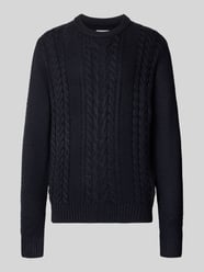sweter z dzianiny o kroju regular fit z mieszanka bawełny model 'JAMES' od JACK & JONES - 21