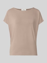 Oversized T-Shirt aus Viskose-Mix von s.Oliver RED LABEL Beige - 31