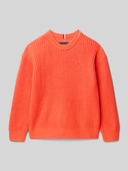 Regular Fit Strickpullover aus Baumwoll-Mix von Tommy Hilfiger Teens - 2