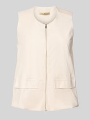 Gilet met tweewegsritssluiting en klepzakken van Smith and Soul Beige - 7