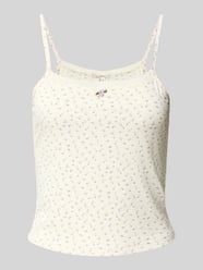 Top na ramiączkach o kroju regular fit z prążkowaniem model ‘LEMONE’ od ONLY - 33