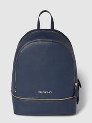 Rucksack mit Label-Muster Modell 'BRIXTON' in black von VALENTINO BAGS Blau - 29