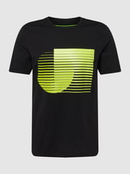 T-Shirt mit Logo-Print von BOSS Green Schwarz - 16